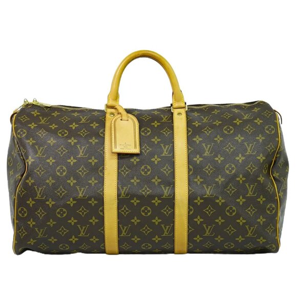Louis Vuitton Keepall 50 M41426 Monogram Canvas Travel Handbag Brown - Picture 1 of 10